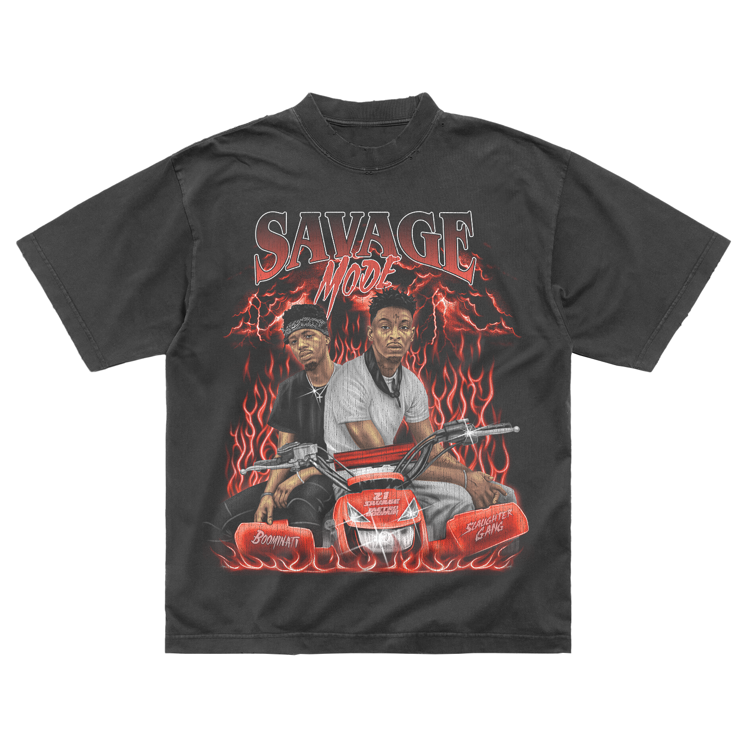 SAVAGE MODE 10 YEAR PHOTO TEE FRONT