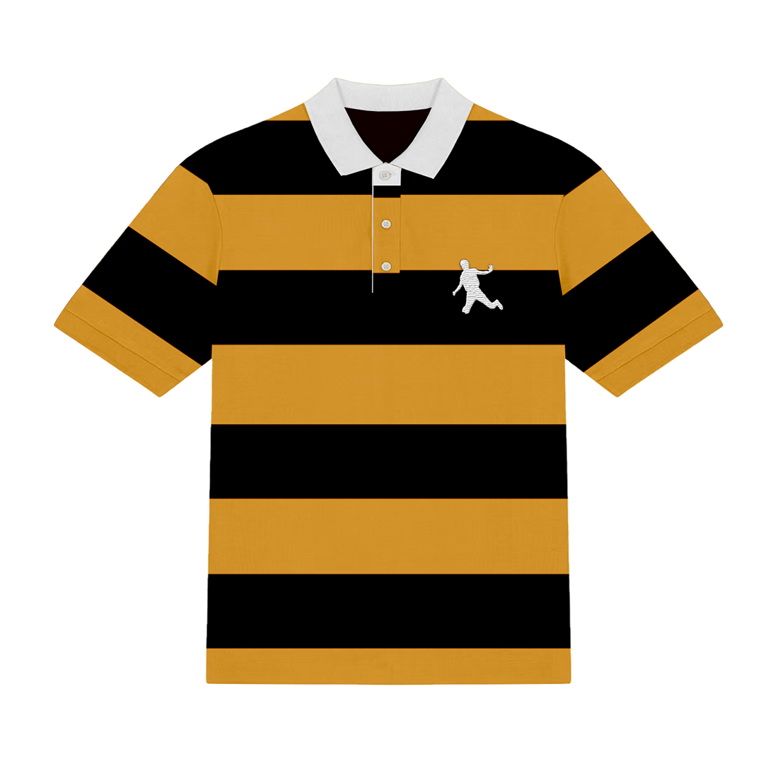 FUTURISTIC ERA YELLOW STRIPED POLO 02